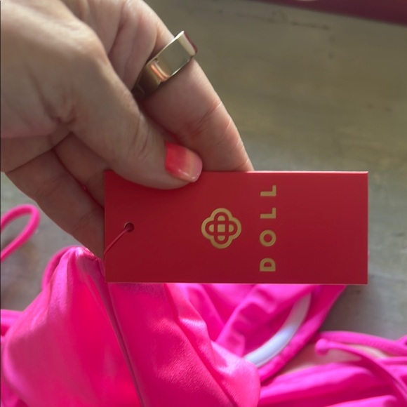 Doll Neon Pink Bikini Set - Picture 6 of 10